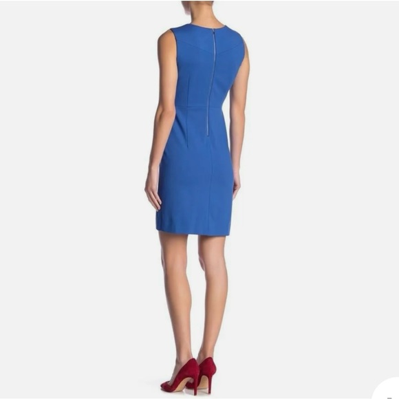 Diane Von Furstenberg Blue sleeveless mini dress size 6 - Picture 2 of 7